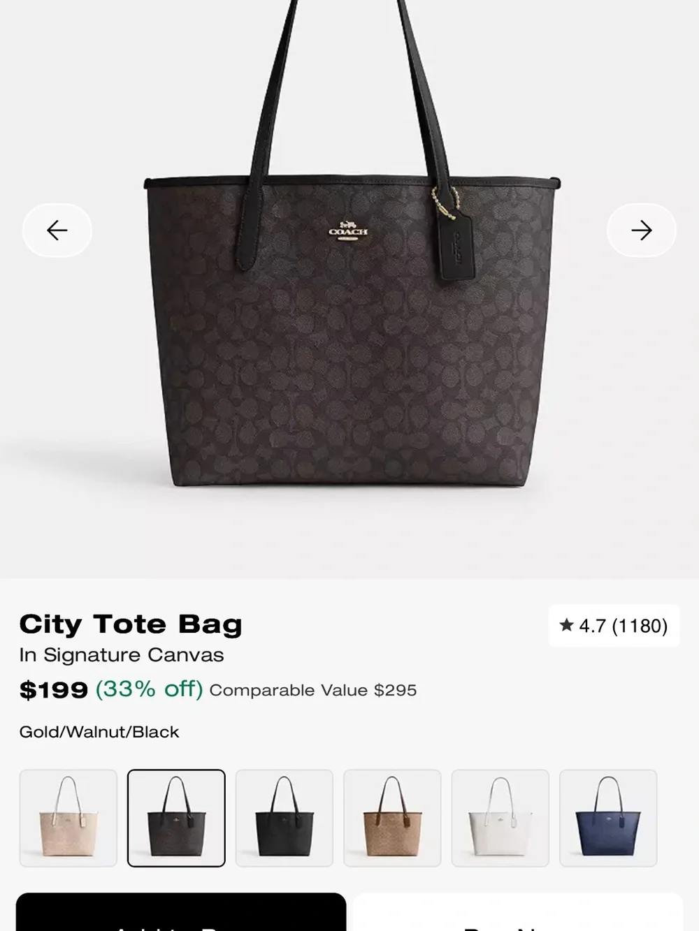 Coach signature coated